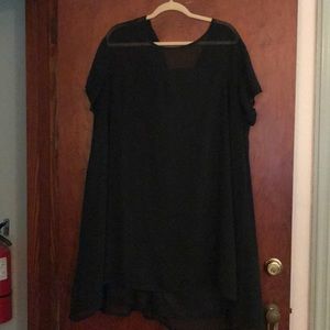 Black a-line dress